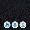 thumbnail image 4 of Superior Chevron Zero Twist Cotton 12-Piece Towel Set, Black, 4 of 11
