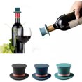 thumbnail image 1 of Silicone Wine Bottle Stopper Reusable Funny Red Wine Stopper (3 Packs), 1 of 5