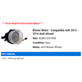 thumbnail image 2 of Blower Motor - Compatible with 2013 - 2016 Audi allroad 2014 2015, 2 of 2