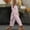 33-Pink, variant on Wide Leg Pants Woman Womens Linen Pants High Waisted Elastic Drawstring Lounge Trousers Beach Palazzo Pants with Pockets 33-Pink XXL