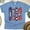CarolinaBlue, variant on Patriotic 1776 Fireworks T-Shirt for Women, Red White Blue Independence Day Graphic Tee, White, Size S