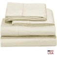 thumbnail image 2 of Sheetsnthings Luxury 800 Thread Count Pure Cotton Bed Sheets Set (King Size-Ivory) Heavyweight Sateen Weave Linens- Made in USA, 2 of 2