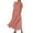 Orange, variant on Jacenvly New Maxi Dresses for Women 2024 Women'S Solid Color Short Sleeved Cotton Linen Dress Long Skirt Satiny Soft Casual Flowy Dresses for Women Mint Green