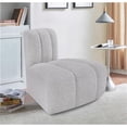 thumbnail image 2 of Meridian Furniture Arc Grey Boucle Fabric Reverse Corner, 2 of 8