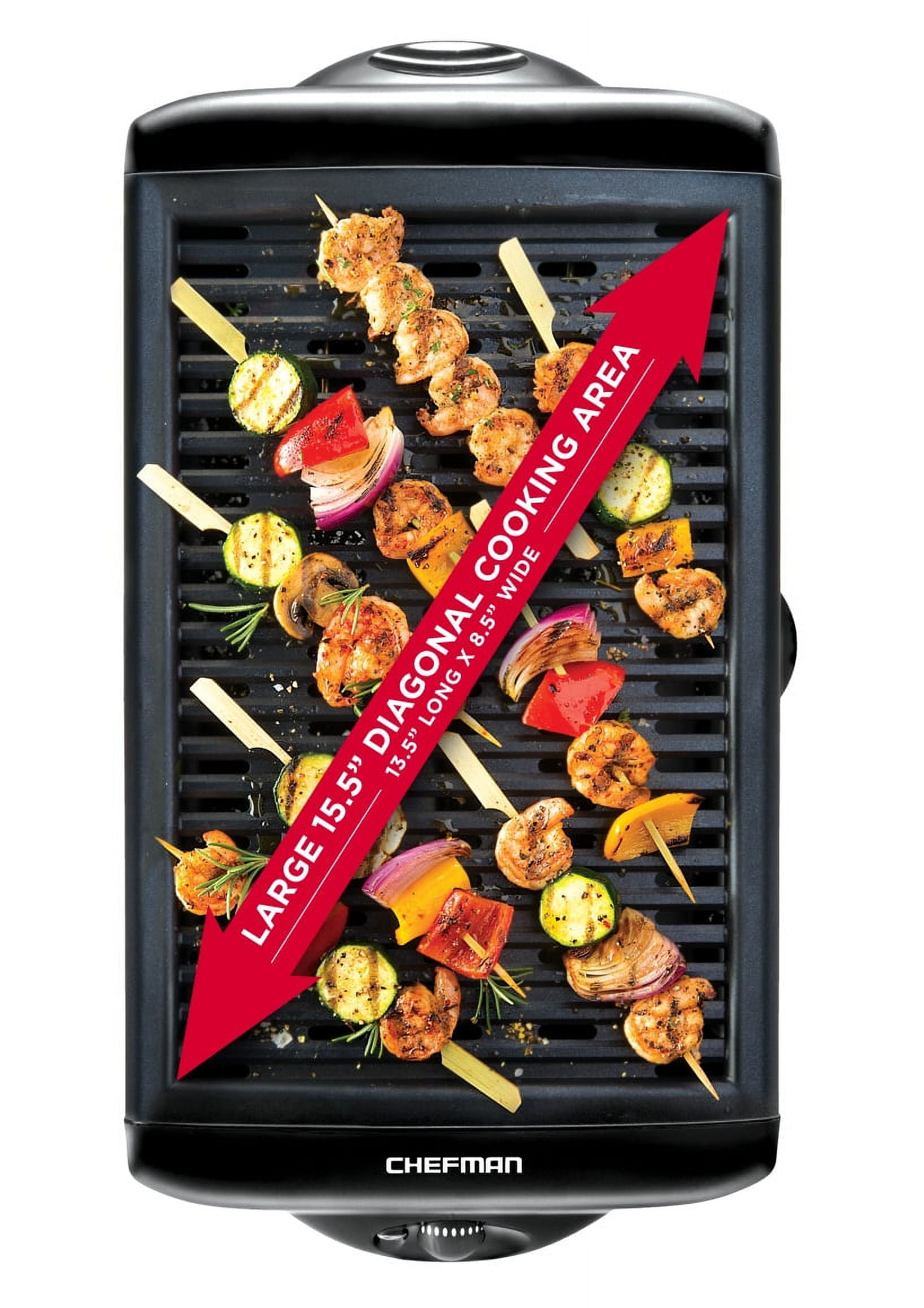 Chefman 9.3-in L x 11.5-in W Non-stick Residential in the Indoor Grills  department at