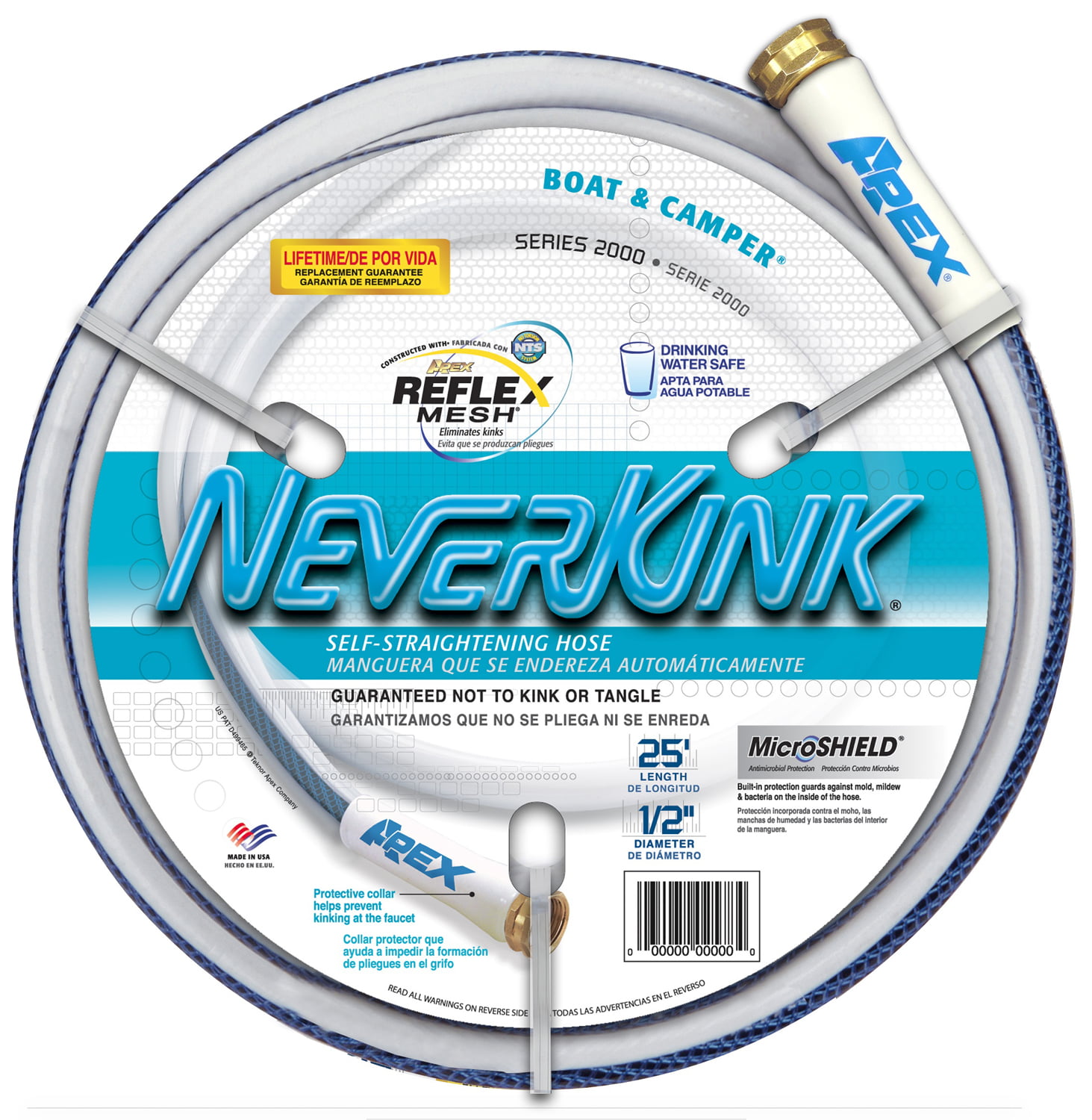 Teknor Apex NeverKink 8612-50 Boat and Camper 5/8-Inch-by-50-Foot Drinking Water Safe Hose 