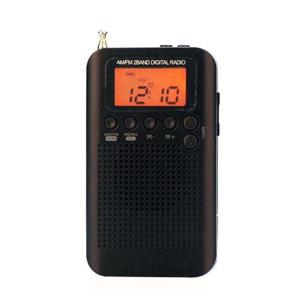 Hrd-104 Radio De Bolsillo Estéreo Portátil Am / Fm Radio De Sintonización Digital De 2 Bandas / Cordón Para Auriculares / Pantalla Lcd De 1.3 Pulgadas / 58 Estaciones Preestablecidas Inevent EL012375-00