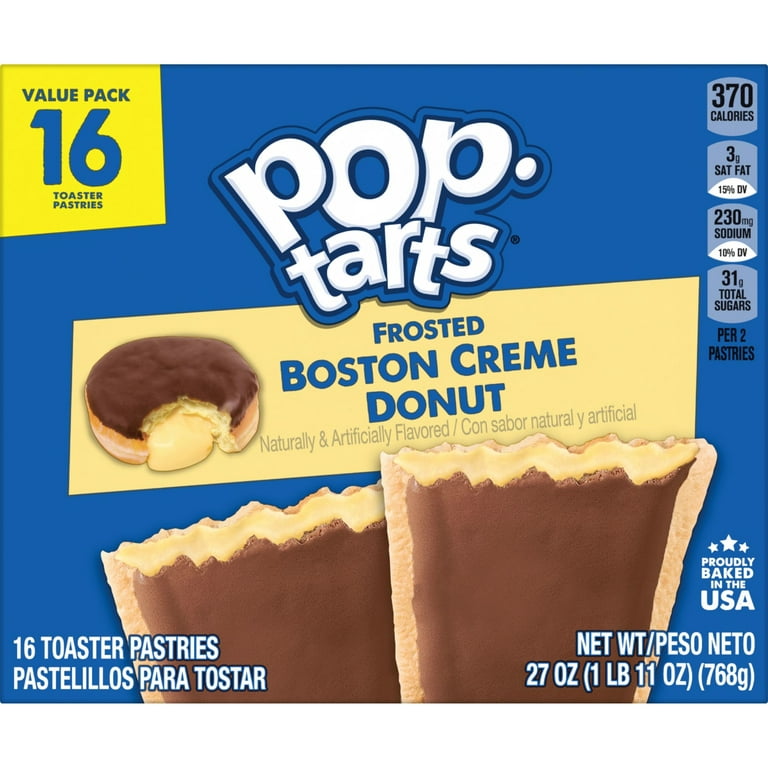 Pop-Tarts Frosted Boston Crème Donut Toaster Pastries, 13.5 oz - Kroger
