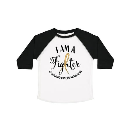 

Inktastic I Am a Fighter- Childhood Cancer Awareness Gift Toddler Boy or Toddler Girl T-Shirt