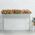 thumbnail image 3 of Elevated Raised Garden Bed, 47.64in Metal Planter Box with Stand for Vegetables, Flowers, Herbs, Fruits – Indoor & Outdoor Gardening Solution for Patio, Balcony, Yard, 3 of 6