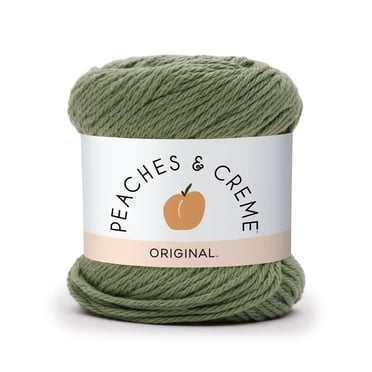 Peaches & Creme Solid 4 Medium Cotton Yarn, 2.5oz/70.9g, 120 Yards