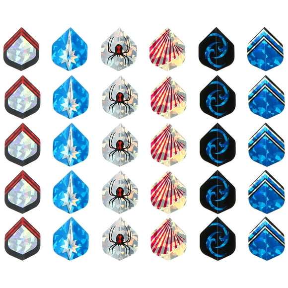Shisuyan 30pcs Dart Wings Professional Dart Accessory Outdoor Indoor Sports Dart Wings