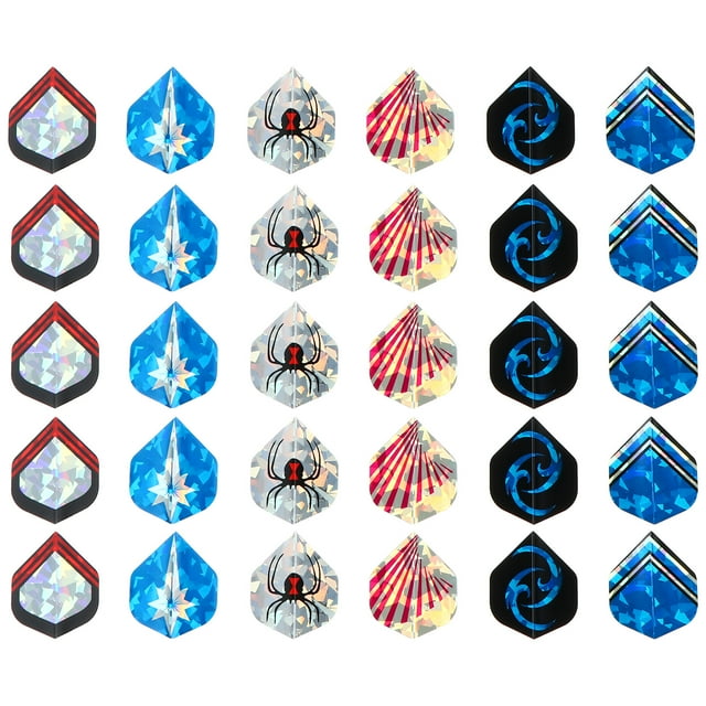 Miangastore 30 Pcs Ailes de Fléchettes Accessoire Professionnel pour Fléchettes de Sport Extérieur Intérieur