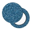 thumbnail image 2 of KLL Blue Glitter Round Bar Chair Cushion Cover 14 inch ,Bar Stool Protector with Elastic, Soft Washable, 2 of 6