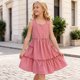 thumbnail image 5 of Niñas Vestido de Fiesta de Navidad Material Suave Estilo Lindo Manga Corta para Dormir Ocio Diario Gran Regalo Vestido de Navidad Niña Bebé, 5 of 7