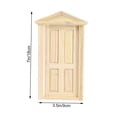 thumbnail image 3 of Minkissy 1: 12 Mini Wooden Doors for DIY Projects Educational Builders Inward Opening Design, 3 of 6