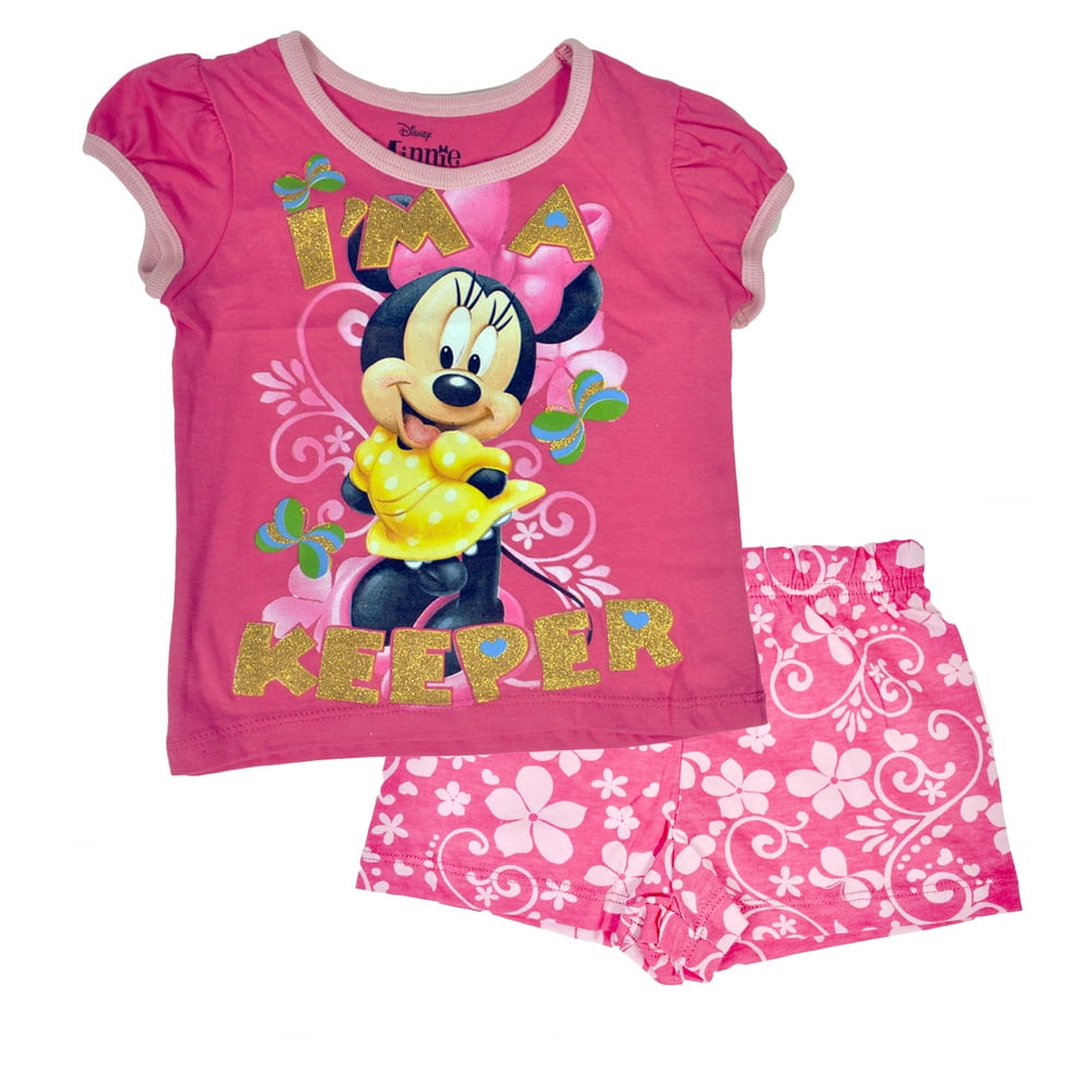 Minnie Mouse - Disney Minnie Mouse Toddler Girls 2-Piece Shorts Set ...