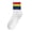 Purple, variant on Rainbow Striped Socks for Women and Men, Colorful Pride Socks, Casual Cotton Mid-Calf Socks, Retro Striped Socks for Daily Wear, Sports