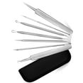 thumbnail image 3 of Stainless Steel Blackhead Remover Tool Kit, Whitehead Pimple Acne Blemish Comedone Extractor Set for Nose Face Skin, 3 of 10