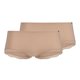 thumbnail image 1 of SKINY braguitas para mujer, pack de 2 - Cheeky Panty DP, Classic Cotton, encaje, algodón elástico Beige 2XL (XX-Large), 1 of 5