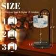 thumbnail image 3 of Candle Warmer Lamp with Timer, Blue White Watercolor Fan Shell Non-slip Wireless Remote Control Wax Melts Warmer with 4 Bulbs for Home Office Dorm, Birthday Gifts for Women, 3 of 7
