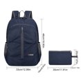 thumbnail image 3 of Mochila informal unisex Mochila escolar de gran capacidad Plegable para acampar Senderismo, 3 of 7