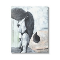Stupell Cow Face Close Up Farmhouse Animals & Insects Painting Gallery Wrapped Canvas Print Wall Art