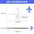 thumbnail image 2 of Drywall Anchor Kit with Screws - 100 Pcs Drywall and Hollow-Wall Anchor Assortment Kit, Self-Drilling Hollow Wall Anchor, Nylon - Plastic Wall Anchor Hooks and Hollow-Door Toggle Anchor (White), 2 of 5