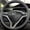 Black Thread, variant on Hand‑Stitched Car Steering Wheel Cover, Custom Fit for Honda Fit Jazz City 2009‑2013, Insight 2010‑2014, Breathable Hand Sew Protective Wrap, Interior Decor Accessory for Vehicle Steering Wheel Refur