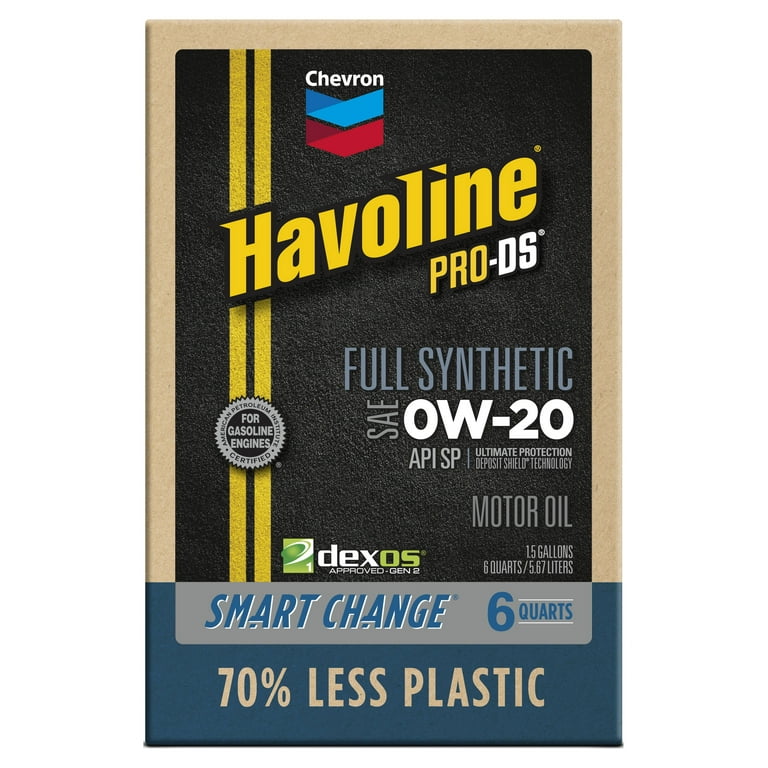Chevron Havoline Smart Change Pro-DS 0W-20 Full Synthetic Chevron Havoline Smart Change Pro-DS 0W-20 Full Synthetic