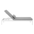 thumbnail image 2 of Modway Perspective Aluminum Patio Chaise Lounge in White and Gray, 2 of 6