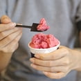 thumbnail image 4 of Vosarea 100pcs Disposable Shovel Spoons Black Plastic Ice Cream Scoops Dessert Tasting Spoons 4.72X1.18X0.12 in, 4 of 10
