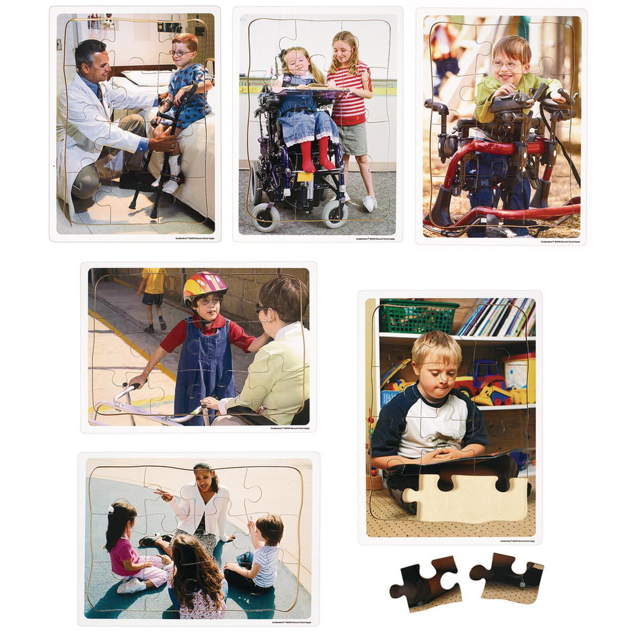 Excellerations Social & Emotional Inclusion Jigsaw Puzzles Set Of 6 NEW in Box 