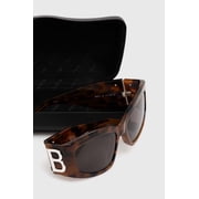 Balenciaga BB0321S 003 57mm Rectangle Sunglasses Womens Havana