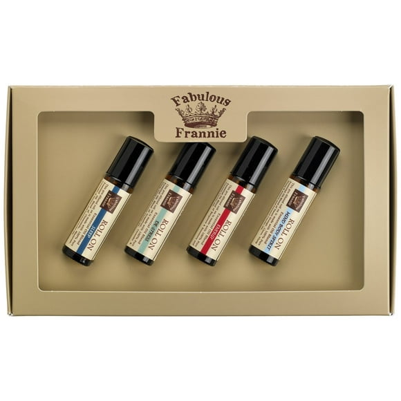 Fabulous Frannie Roll On Mind Body Soul Kit - All Natural ingredients and 100% Pure Essential oils -This Kit includes De-Stress Energy MBS and Sleep roll-ons