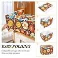 thumbnail image 2 of Yayeee Collapsible Cube Storage Bin with Lid Fabric Closet Decorative Basket with Handles, Blooming Flowers, 2 of 7