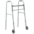 thumbnail image 7 of Medline Bariatric Folding Walker for Seniors, Heavy Duty, Lightweight, 5-In Wheels, 400 lb Weight Capacity, Steel, Silver, 7 of 7