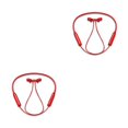 thumbnail image 3 of Monstrate Auricular para colgar en el cuello compatible con Bluetooth V5.0 en la oreja USB recargable auriculares música manos libres llamada Type2 NO2, 3 of 6