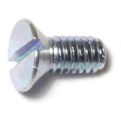

#8-32 x 3/8 Zinc Slotted Flat Head Machine Screws MSCFS-195 (60 pcs.)