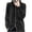 Black, variant on Women's Cotton Blend Knit Zip Up Hoodie Sweater Jacket Long Sleeve Drawstring Hooded Lightweight Cardigans for Fall Winter Travel Daily Outfits, Blue, L