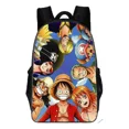 thumbnail image 1 of One Piece Backpack 3 Piece Luffy Zoro School Bag 1, 1 of 5