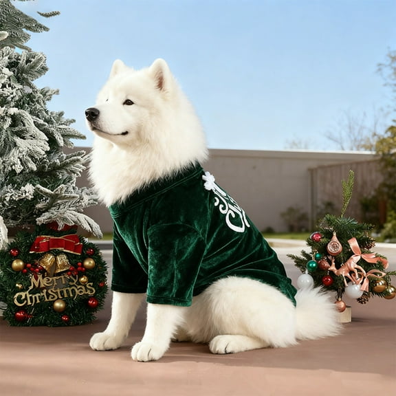 Christmas Dog Shirts for Pet Clothes Soft Breathable Puppy Shirts Printed Pet T-Shirt Puppy Dog Christmas Xmas Pet Apparel for Small Medium Large Dogs and Cats