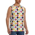 thumbnail image 2 of Disketp Polka Dot Sleeveless Tshirts For Men, Muscle Shirts For Men Dry Fit Tank Top-X-Large, 2 of 8