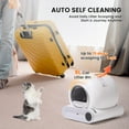 thumbnail image 4 of Naipo Automatic Self-Cleaning Cat Litter Box, APP Control and Integrated Safety Protection, 68L+9L Large Capacity, for Large/Multiple Cats,White, 4 of 11