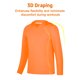 thumbnail image 4 of BIG ELEPHANT Paquete de 2 Sudaderas Atléticas para Niños - Absorción de Humedad, Ventilación de Malla, Camisetas de Rendimiento de Manga Larga de Secado Rápido, Tallas XS-XXL, 4 of 5