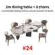 thumbnail image 1 of Luxury Dining Table And Chairs Customize Tabletop Kitchen Furniture 24 Dining Table Sets Minimalist Dining Table With 6 Seats My Lux Decor Round, 1 of 31
