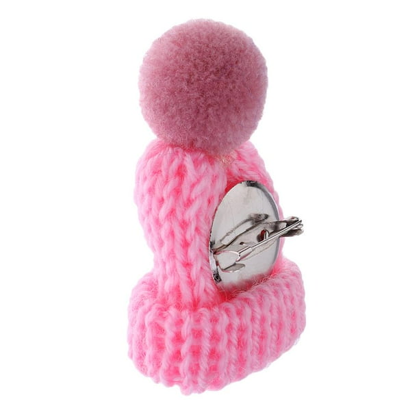 Broches de Mujer, Broches de Cuello, Broche con Forma de Sombrero Novedoso Rosado