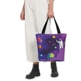 thumbnail image 6 of Kdxio Astronaut on Mission in Outer Space Women Reusable Grocery Bags Foldable Ripstop,Reusable Shopping Bags for Shopping,Gym,Gift, 6 of 7