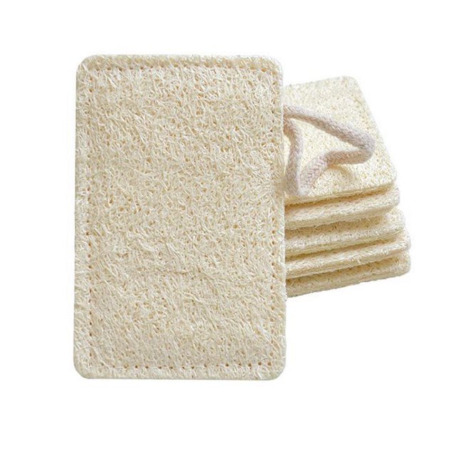 Natural Loofah Sponge Biodegradable Loofah Dish Sponge Non-Scratch Compostable Dishwashing Loofah Sponge for Kitchen Cleaning