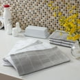 thumbnail image 2 of Mainstays Dobby Rice Weave Kitchen Towels, 15” x 25”, Set of 10, Soft Silver, 2 of 5